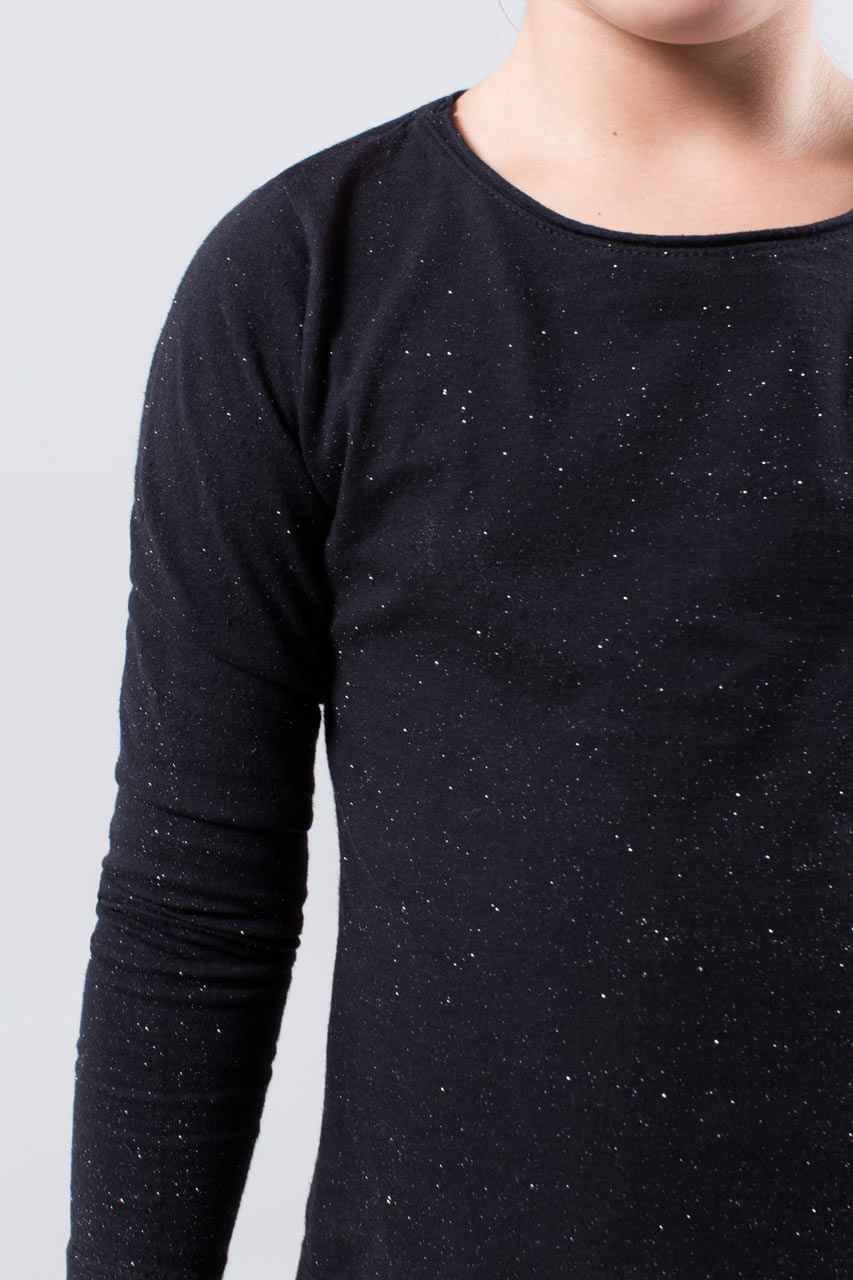 CAMISETA RESERVA MINI MANGA LONGA GLITER