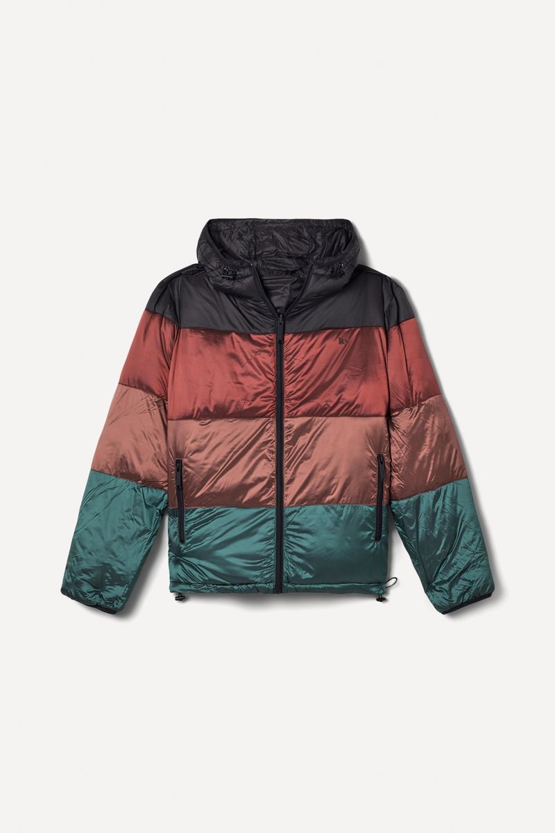 Jaqueta Puffer Playoffs Colorblock