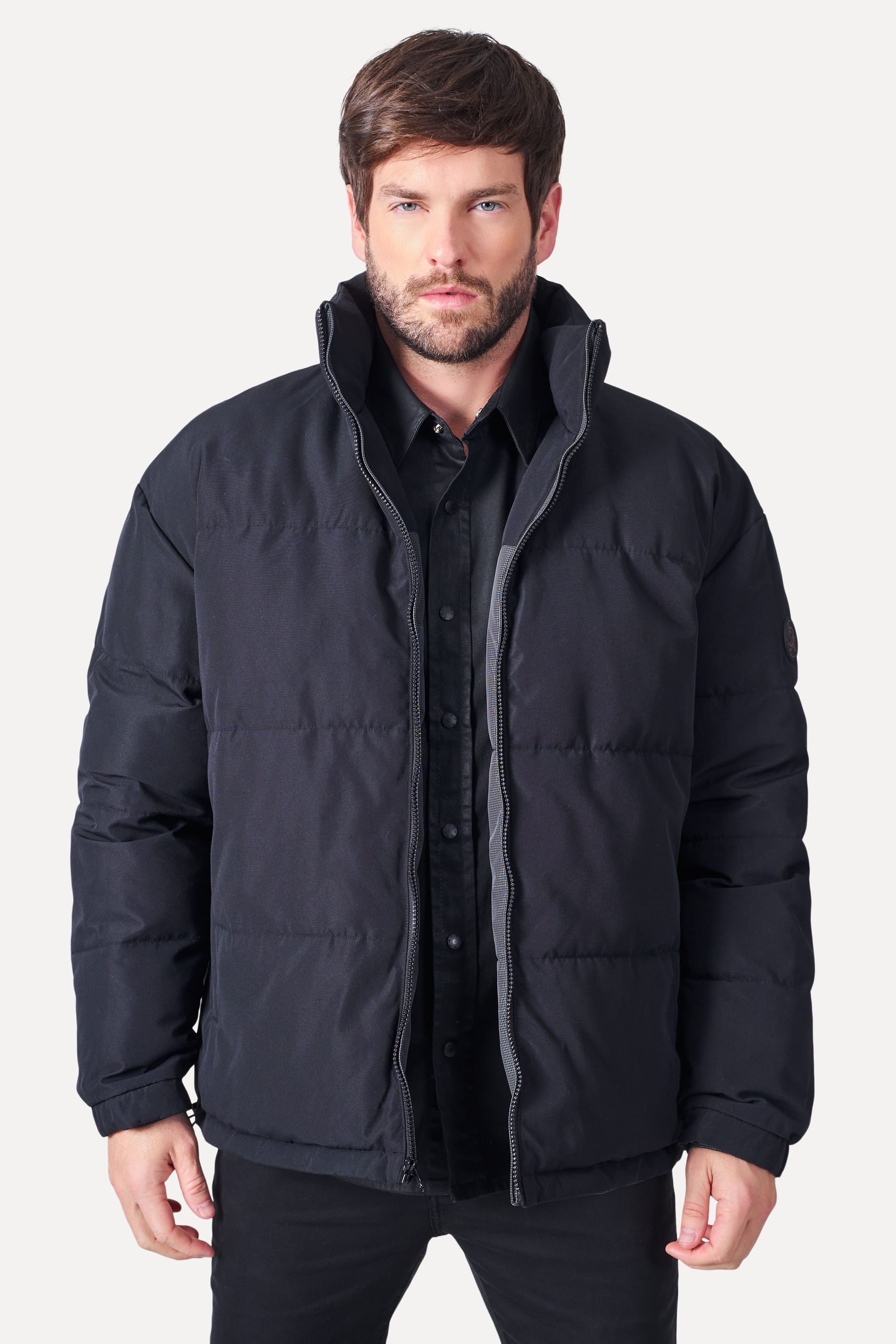 Jaqueta Dupla Face Puffer Grid | Moda Masculina Reserva