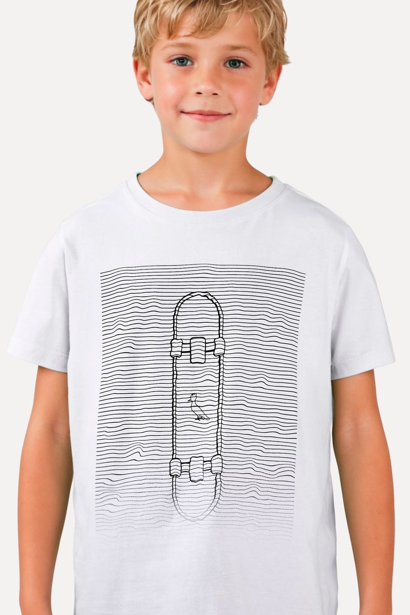 Camiseta Mini Estampa Skate Waves - Camisetas Reserva 1