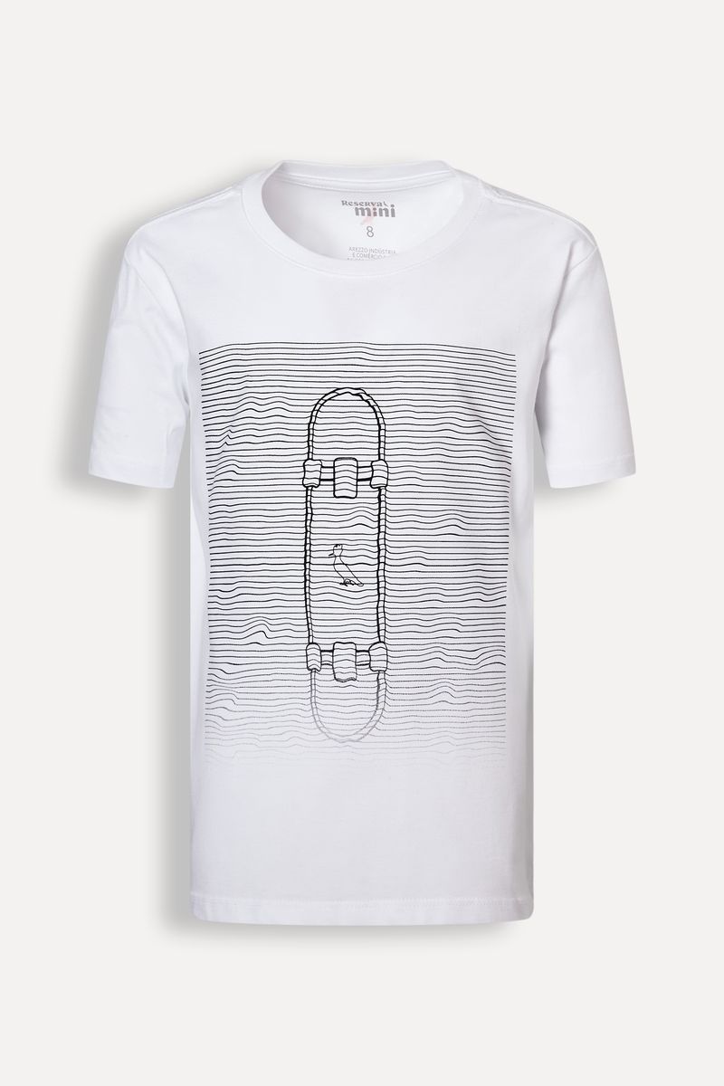 Camiseta Mini Estampa Skate Waves - Camisetas Reserva 4