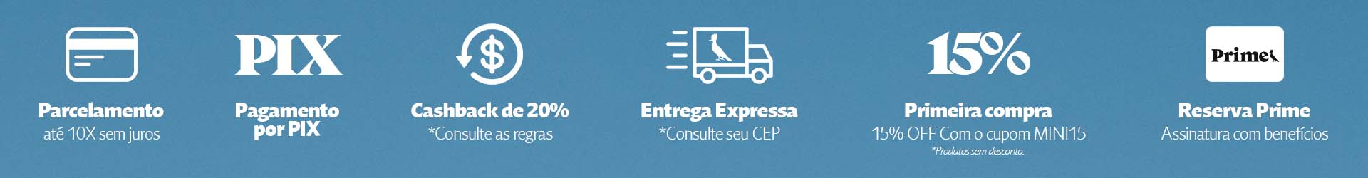 Benefícios de comprar na mini