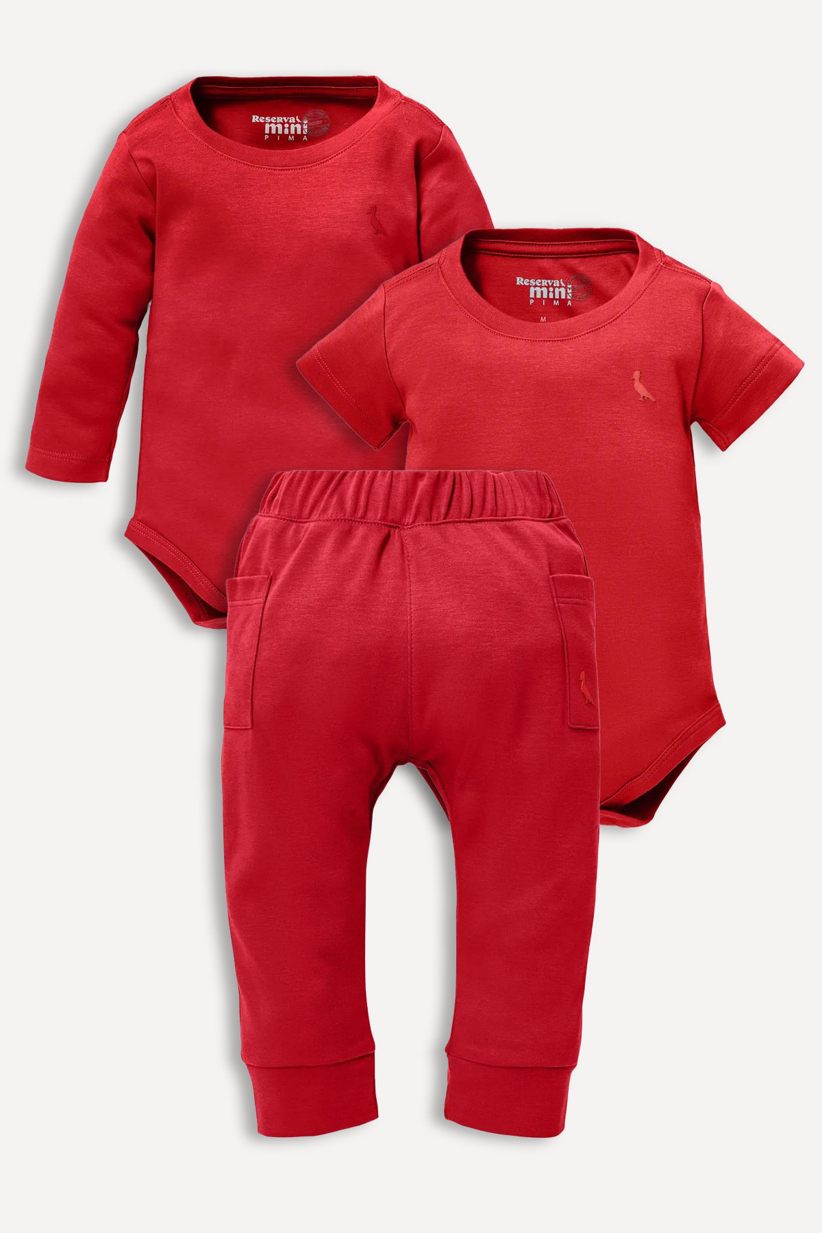 Kit Pima Baby Vermelho