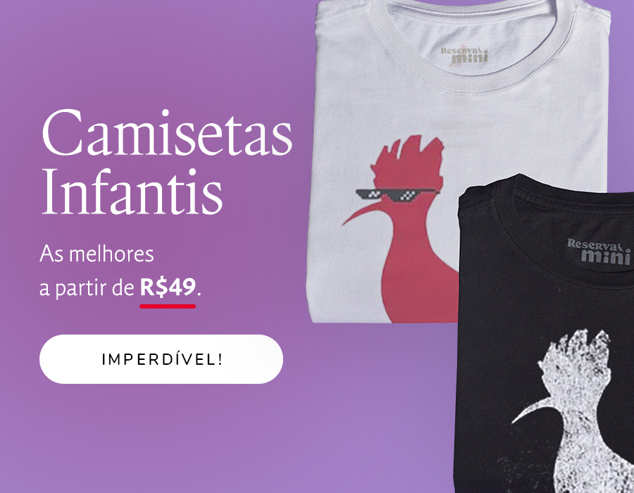Camisetas a partir deR$49 