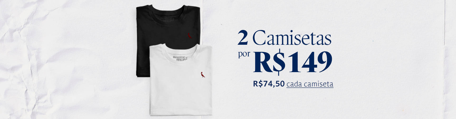 2 camisetas por 149 